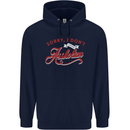 Sorry, I Don't Speak Assholian Funny Slogan Mens 80% Cotton Hoodie Navy Blue