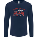 Sorry, I Don't Speak Assholian Funny Slogan Mens Long Sleeve T-Shirt Navy Blue