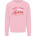 Sorry, I Don't Speak Assholian Funny Slogan Mens Sweatshirt Jumper Light Pink