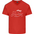 Sorry, I Don't Speak Assholian Funny Slogan Mens V-Neck Cotton T-Shirt Red
