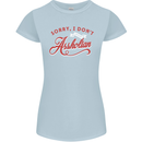 Sorry, I Don't Speak Assholian Funny Slogan Womens Petite Cut T-Shirt Light Blue