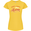Sorry, I Don't Speak Assholian Funny Slogan Womens Petite Cut T-Shirt Yellow