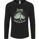 Sorry for What I Said Funny Camping Tent Mens Long Sleeve T-Shirt Black