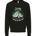 Sorry for What I Said Funny Camping Tent Mens Sweatshirt Jumper Black