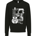 Soul of Life Skull Rock Heavy Metal Guitar Kids Sweatshirt Jumper Black