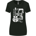 Soul of Life Skull Rock Heavy Metal Guitar Womens Wider Cut T-Shirt Black