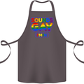 Sounds Gay I'm in Funny LGBT Cotton Apron 100% Organic Dark Grey