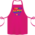 Sounds Gay I'm in Funny LGBT Cotton Apron 100% Organic Pink