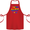 Sounds Gay I'm in Funny LGBT Cotton Apron 100% Organic Red
