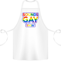 Sounds Gay I'm in Funny LGBT Cotton Apron 100% Organic White