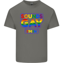 Sounds Gay I'm in Funny LGBT Kids T-Shirt Childrens Charcoal