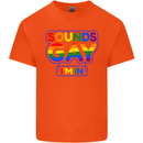Sounds Gay I'm in Funny LGBT Kids T-Shirt Childrens Orange