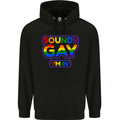Sounds Gay I'm in Funny LGBT Mens 80% Cotton Hoodie Black