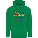Sounds Gay I'm in Funny LGBT Mens 80% Cotton Hoodie Irish Green