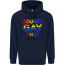 Sounds Gay I'm in Funny LGBT Mens 80% Cotton Hoodie Navy Blue