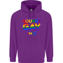 Sounds Gay I'm in Funny LGBT Mens 80% Cotton Hoodie Purple