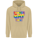 Sounds Gay I'm in Funny LGBT Mens 80% Cotton Hoodie Sand