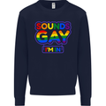 Sounds Gay I'm in Funny LGBT Mens Sweatshirt Jumper Navy Blue