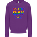 Sounds Gay I'm in Funny LGBT Mens Sweatshirt Jumper Purple