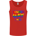 Sounds Gay I'm in Funny LGBT Mens Vest Tank Top Red