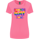Sounds Gay I'm in Funny LGBT Womens Wider Cut T-Shirt Azalea