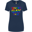 Sounds Gay I'm in Funny LGBT Womens Wider Cut T-Shirt Navy Blue