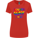 Sounds Gay I'm in Funny LGBT Womens Wider Cut T-Shirt Red