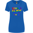 Sounds Gay I'm in Funny LGBT Womens Wider Cut T-Shirt Royal Blue