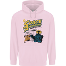 Space Adventure Astronaut Childrens Kids Hoodie Light Pink
