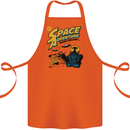 Space Adventure Astronaut Cotton Apron 100% Organic Orange