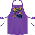 Space Adventure Astronaut Cotton Apron 100% Organic Purple