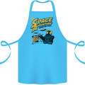 Space Adventure Astronaut Cotton Apron 100% Organic Turquoise