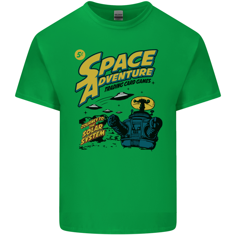 Space Adventure Astronaut Kids T-Shirt Childrens Irish Green