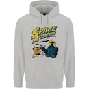 Space Adventure Astronaut Mens 80% Cotton Hoodie Sports Grey