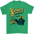 Space Adventure Astronaut Mens T-Shirt Cotton Gildan Irish Green