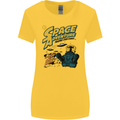Space Adventure Astronaut Womens Wider Cut T-Shirt Yellow