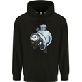 Space Astronaut Cat Funny Childrens Kids Hoodie Black
