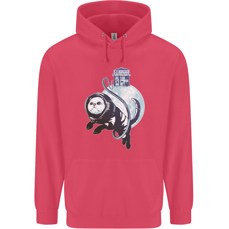 Space Astronaut Cat Funny Childrens Kids Hoodie Heliconia