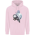 Space Astronaut Cat Funny Childrens Kids Hoodie Light Pink