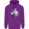 Space Astronaut Cat Funny Childrens Kids Hoodie Purple