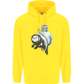Space Astronaut Cat Funny Childrens Kids Hoodie Yellow