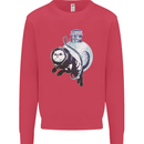 Space Astronaut Cat Funny Kids Sweatshirt Jumper Heliconia