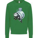 Space Astronaut Cat Funny Kids Sweatshirt Jumper Irish Green