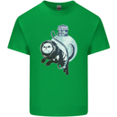 Space Astronaut Cat Funny Kids T-Shirt Childrens Irish Green