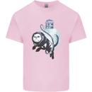 Space Astronaut Cat Funny Kids T-Shirt Childrens Light Pink