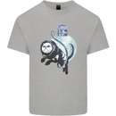 Space Astronaut Cat Funny Kids T-Shirt Childrens Sports Grey