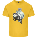 Space Astronaut Cat Funny Kids T-Shirt Childrens Yellow