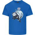 Space Astronaut Cat Funny Mens Cotton T-Shirt Tee Top Royal Blue