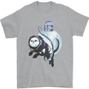 Space Astronaut Cat Funny Mens T-Shirt 100% Cotton Sports Grey