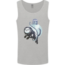 Space Astronaut Cat Funny Mens Vest Tank Top Sports Grey
